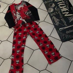 Big Boys Size Large Star Wars Fleece PJ’s